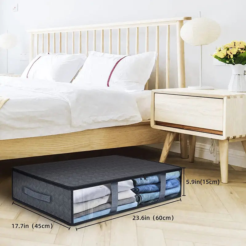 Under Bed Storage Containers with Clear Window (Set)