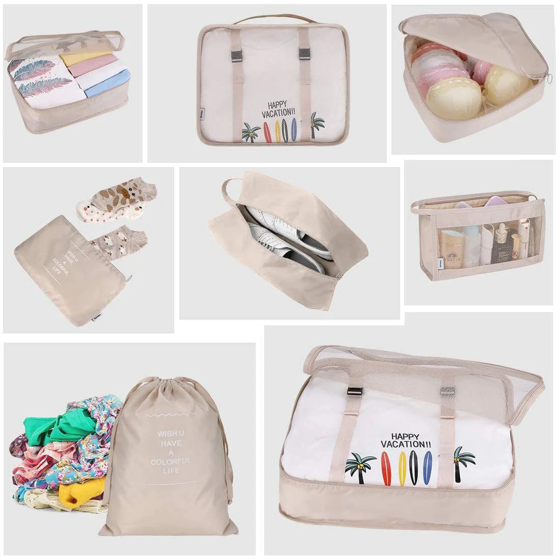 Travel Storage Bag Set (8-Piece)